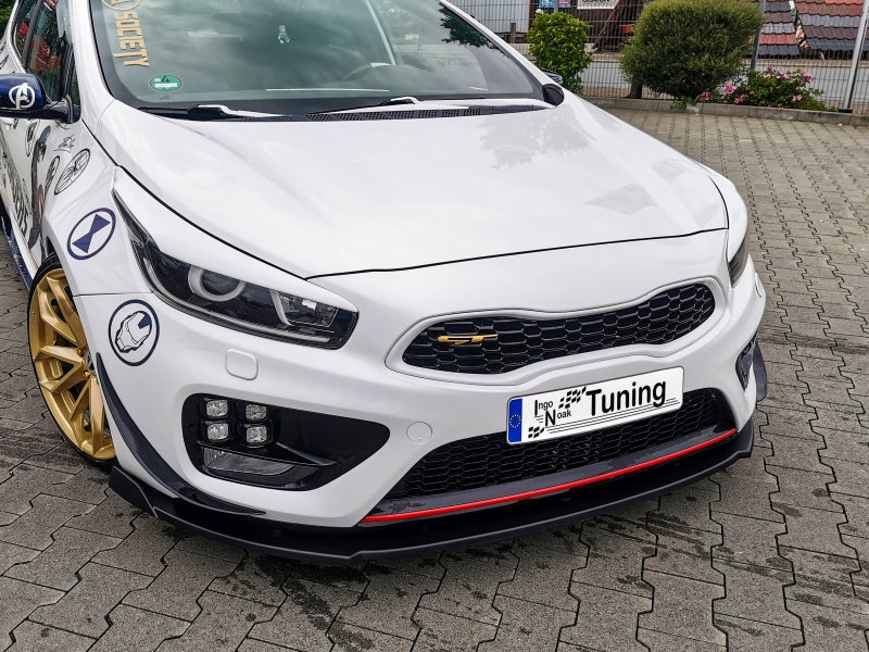 CUP Frontspoilerlippe ABS mit Seitenwing Kia Ceed GT, Pro Ceed GT Carbon