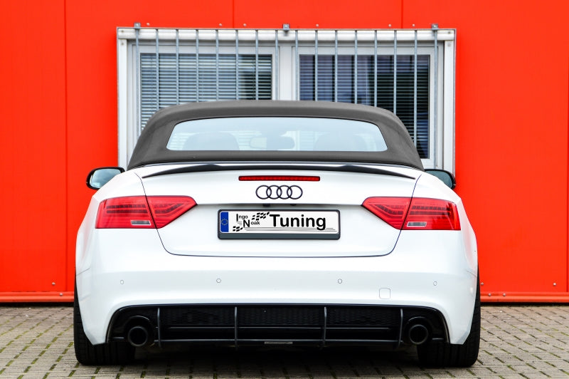 Gefräster Heckansatz Audi A5 / B8 S-Line Bj.:2011-2017 Schwarz Matt