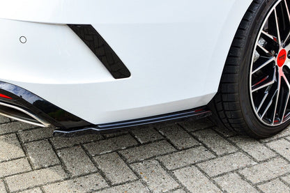 Heckansatz Seitenteile ABS Skoda Octavia RS, NX, Combi Schwarz Matt