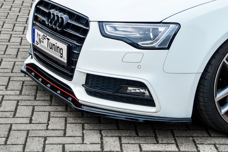 CUP Frontspoilerlippe ABS Audi A5 / B8 S-Line Bj.:2011-2017 Schwarz Matt