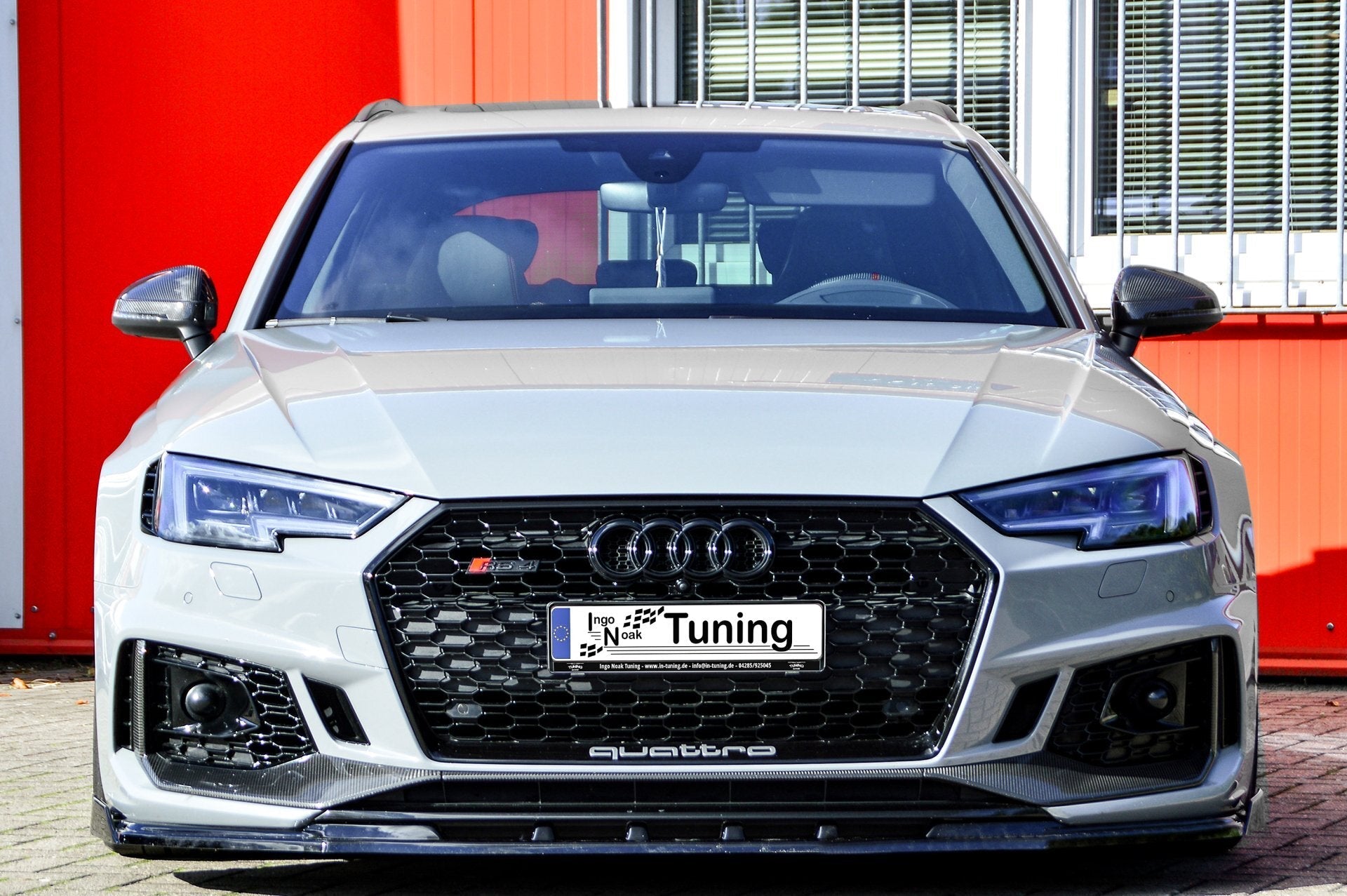 CUP Frontspoilerlippe ABS mit Seitenwing Audi RS4, B9, Avant Carbon