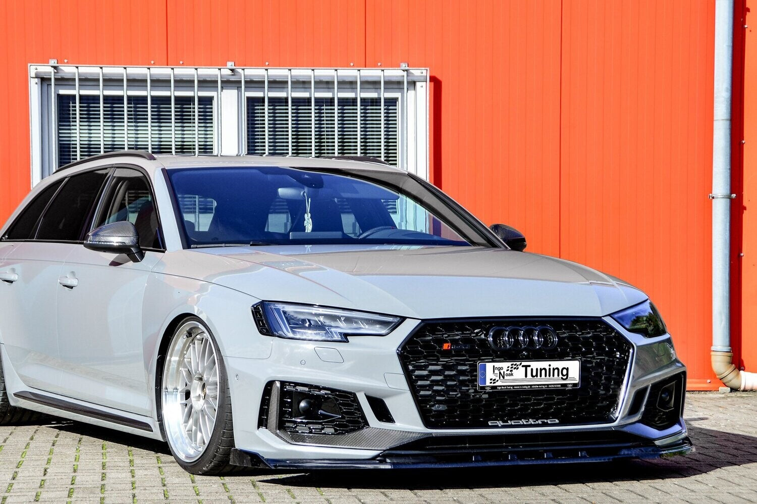 CUP Frontspoilerlippe ABS mit Seitenwing Audi RS4, B9, Avant Carbon