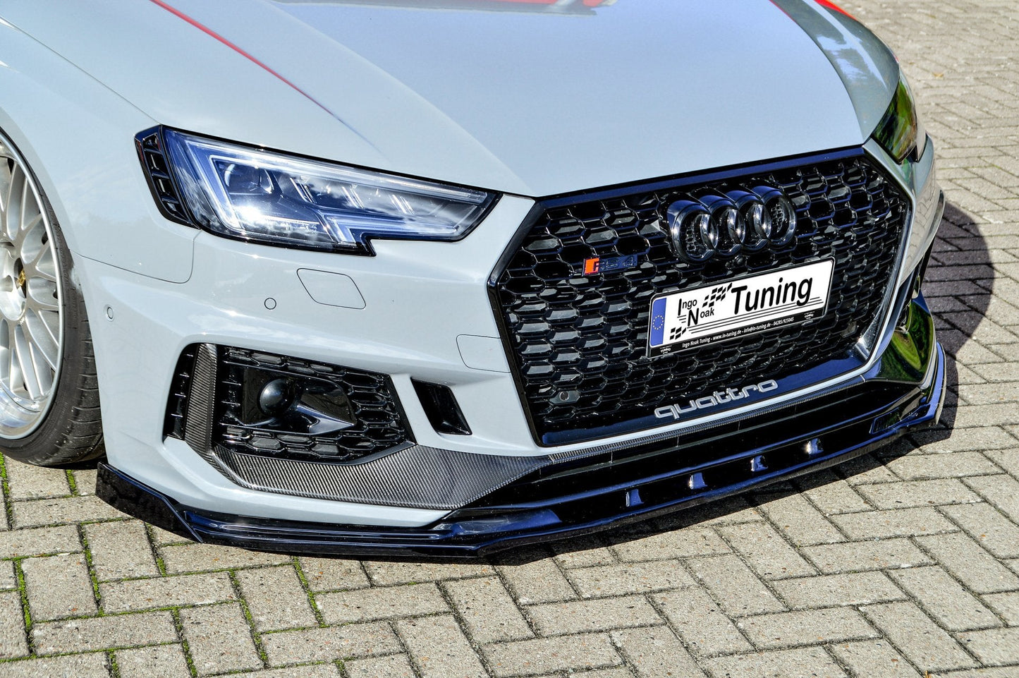 CUP Frontspoilerlippe ABS mit Seitenwing Audi RS4, B9, Avant Carbon