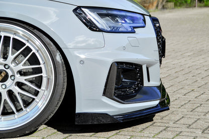 CUP Frontspoilerlippe ABS mit Seitenwing Audi RS4, B9, Avant Carbon
