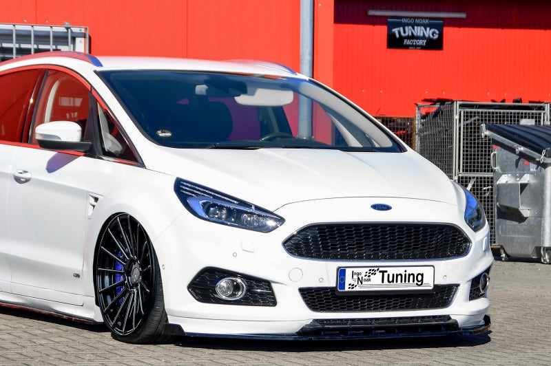 CUP Frontspoilerlippe ABS mit Seitenwing Ford S-Max 2 Schwarz Matt