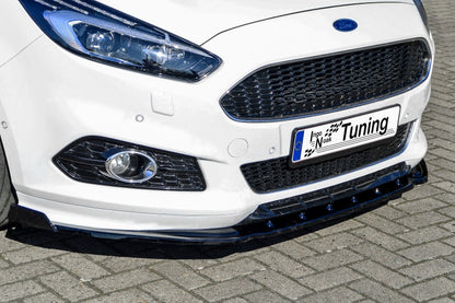 CUP Frontspoilerlippe ABS mit Seitenwing Ford S-Max 2 Schwarz Matt