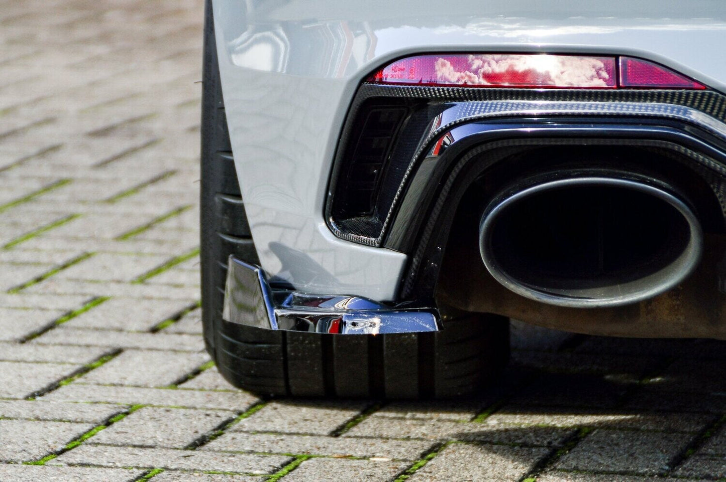 Heckansatz Seitenteile ABS Audi RS4, B9, Avant Bj.: 2017-2020 Carbon