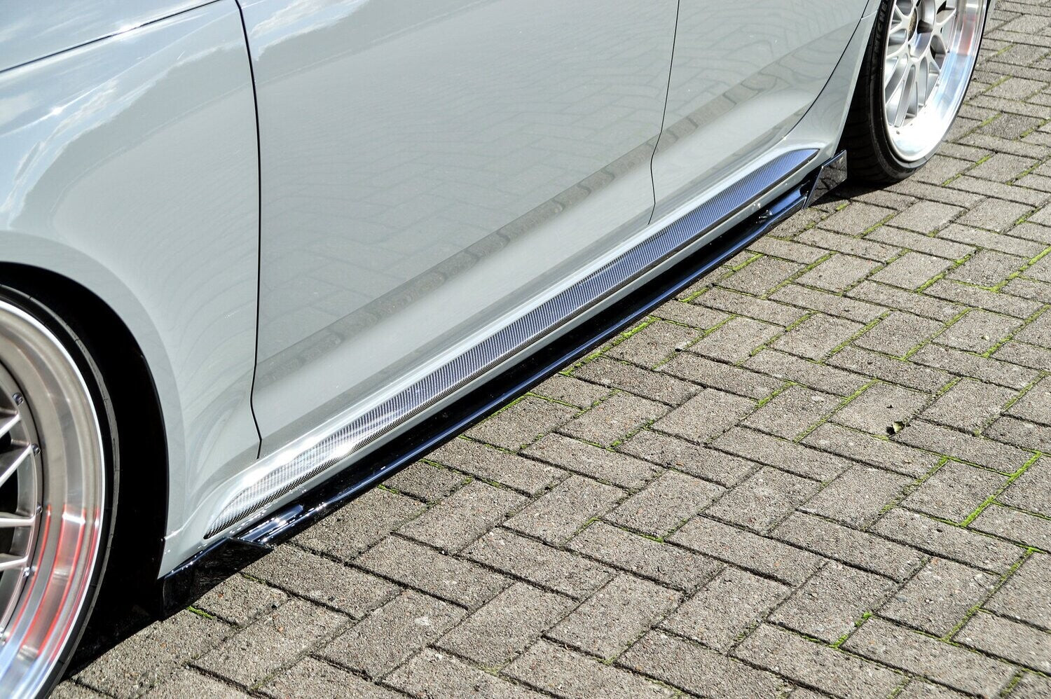 Seitenschwellersatz mit Wing Audi RS4, B9, Avant Bj.: 2017-2020 Carbon