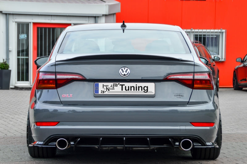 Gefräster Heckansatz Volkswagen Jetta 7, GLI ab Bj.: 2019- Schwarz Matt