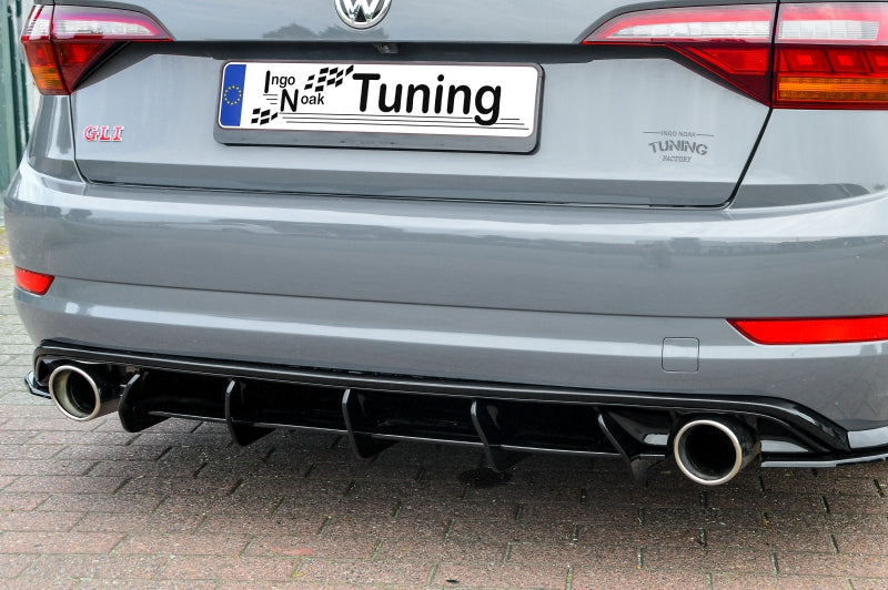 Gefräster Heckansatz Volkswagen Jetta 7, GLI ab Bj.: 2019- Schwarz Matt