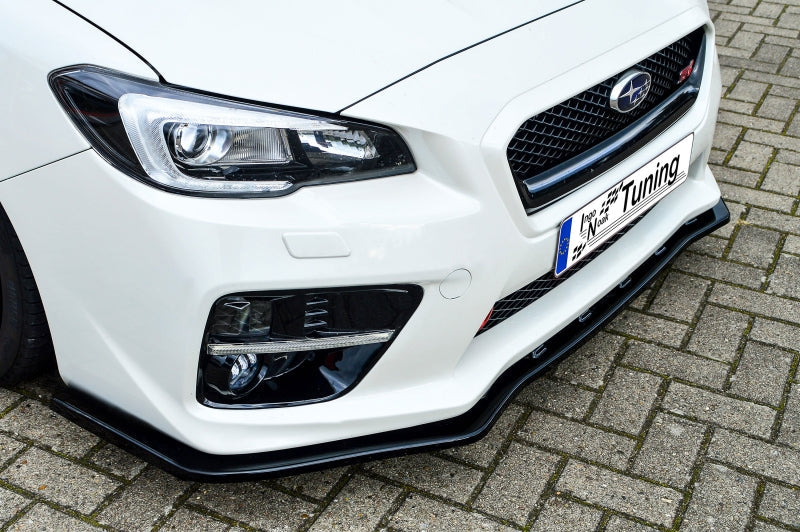 CUP Frontspoilerlippe ABS Subaru Impreza WRX STI (V1 + VAF) Schwarz Matt
