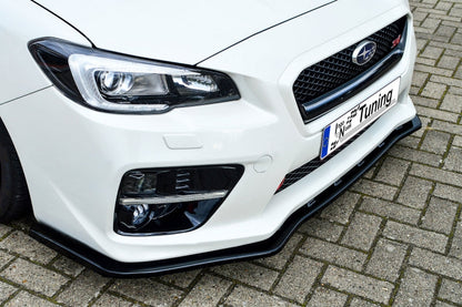 CUP Frontspoilerlippe ABS Subaru Impreza WRX STI (V1 + VAF) Schwarz Matt