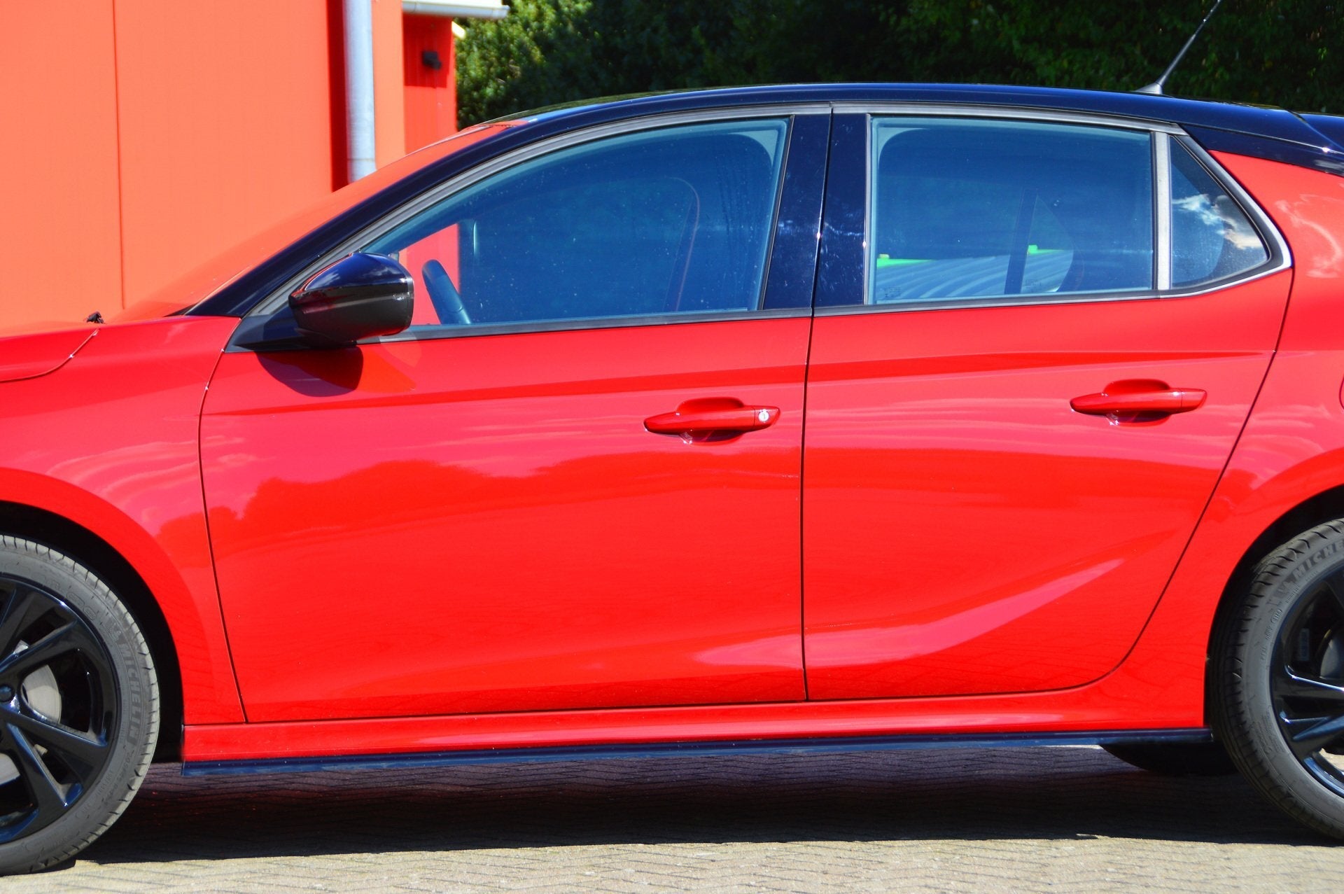 Seitenschwellersatz ABS Opel Corsa F ab Bj.: 2019- Schwarz Glanz