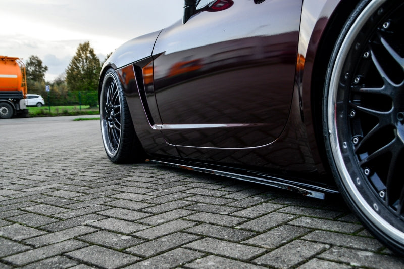 CUP Seitenschweller Opel GT-Roadster BJ.:2007-2009 Schwarz Glanz