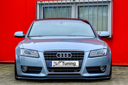 CUP Frontspoilerlippe Phase 2 mit Seitenwing Audi A5 / B8 Schwarz Glanz