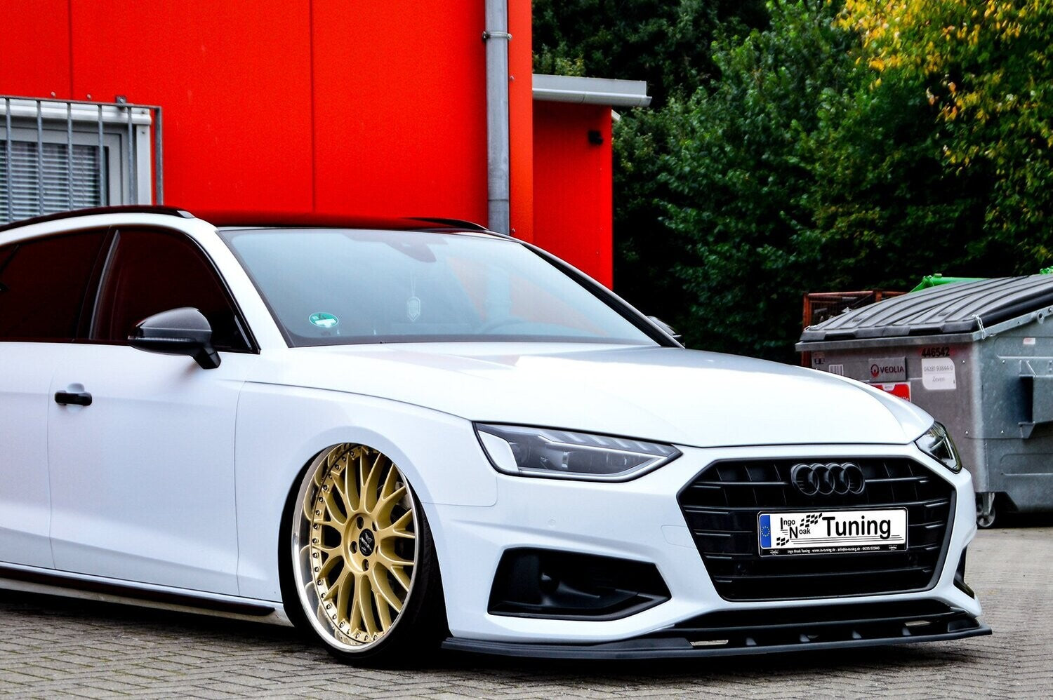 CUP Frontspoilerlippe ABS Audi A4 Facelift, B9 8W ab Bj.:2019- Carbon