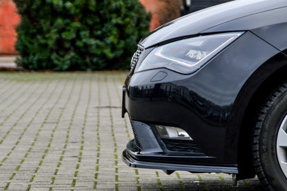 CUP Frontspoilerlippe ABS Seat Leon 3, 5F Bj.: 2012-2016 Schwarz Glanz