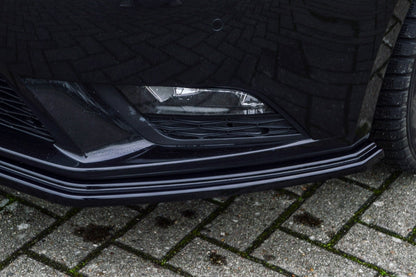 CUP Frontspoilerlippe ABS Seat Leon 3, 5F Bj.: 2012-2016 Schwarz Glanz