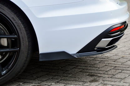 Heckansatz Seitenteile ABS Audi A4 Facelift, B9 8W ab Bj.:2019- Schwarz Matt