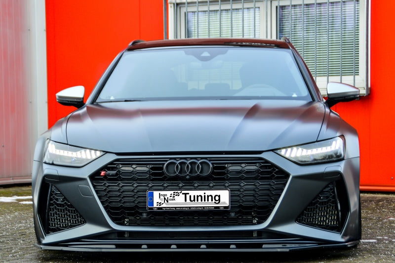 CUP Frontspoilerlippe ABS Audi RS6, Typ C8 4K ab Bj.:2019 - Schwarz Matt