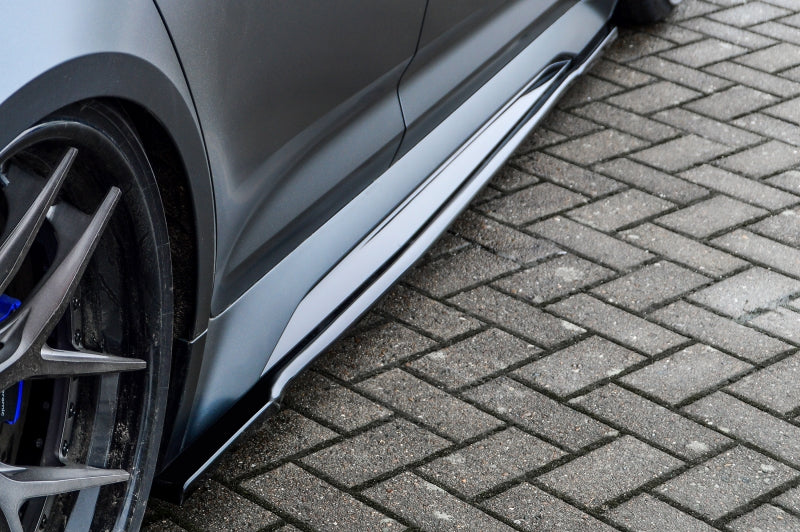 Seitenschwellersatz ABS Audi RS6, Typ C8 4K ab Bj.:2019 - Schwarz Glanz