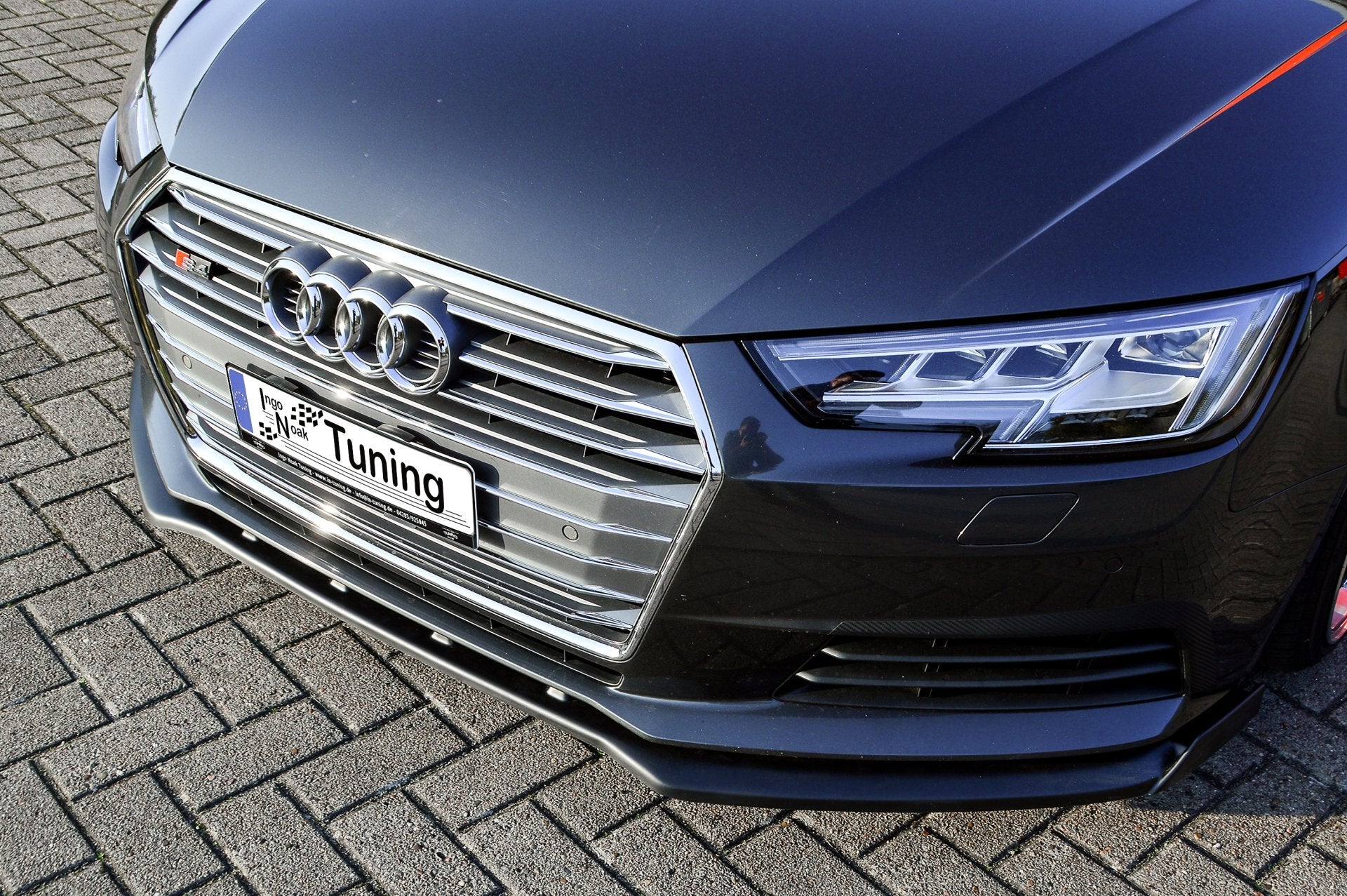 CUP Frontspoilerlippe ABS mit Seitenwing Audi A4 B9 Bj.:2015-2019 Carbon