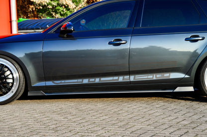 Seitenschwellersatz mit Wing Audi A4 B9 Bj.:06/2018-05/2019 Carbon