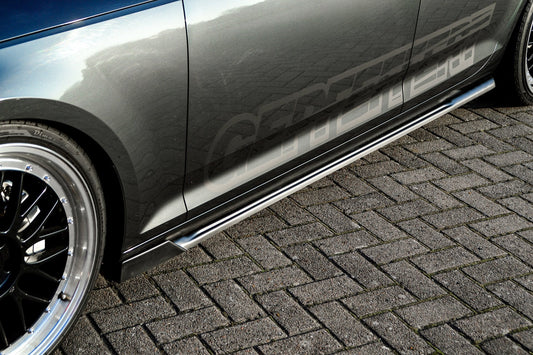 Seitenschwellersatz mit Wing Audi A4 B9 Bj.:06/2018-05/2019 Schwarz Matt