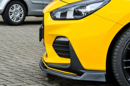 CUP Frontspoilerlippe ABS mit Flaps Hyundai i30 Fastback N-Line Schwarz Glanz