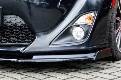 CUP Frontspoilerlippe ABS mit Seitenwing Toyota GT86, ZN Schwarz Glanz