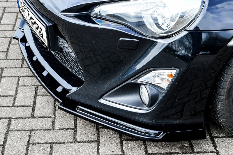 CUP Frontspoilerlippe ABS Toyota GT86, ZN Bj.: 2012-2017 Schwarz Glanz