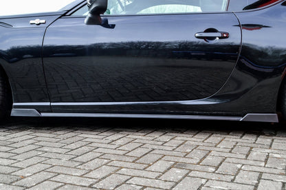 Seitenschwellersatz mit Wing Toyota GT86, ZN Bj.: 2012-2017 Schwarz Glanz