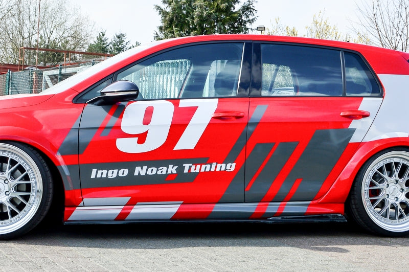 Seitenschwellersatz RLD Volkswagen Golf 7 GTI + GTD Typ AU Schwarz Matt