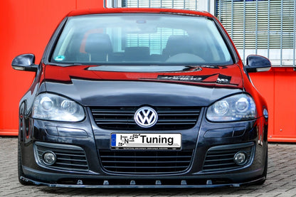 CUP Frontspoilerlippe Phase 2 nur passend für GTI Volkswagen Golf 5 1K Schwarz Matt