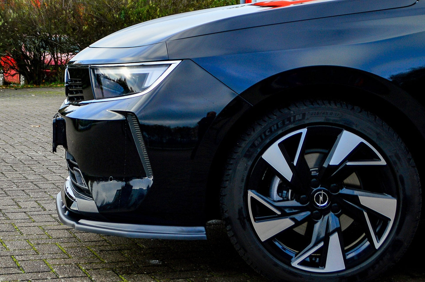 CUP Frontspoilerlippe ABS Opel Astra L, Sports Tourer Schwarz Glanz