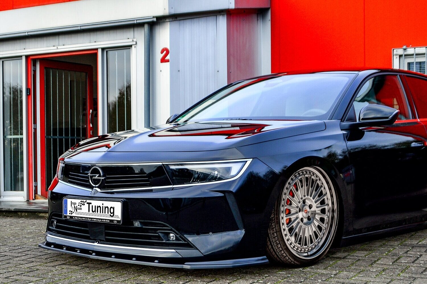CUP Frontspoilerlippe ABS Opel Astra L, Schrägheck ab Bj.: 2022- Schwarz Matt