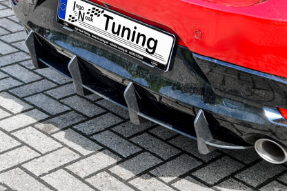 Gefräster Heckansatz mit Seitenflaps Mazda 3, BP ab Bj.: 2018- Schwarz Matt