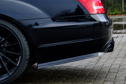 Heckansatz Seitenteile ABS Mercedes Benz S-Klasse, V221 Schwarz Glanz