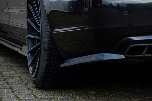 Heckansatz Seitenteile ABS Mercedes Benz S-Klasse, W221 Schwarz Matt