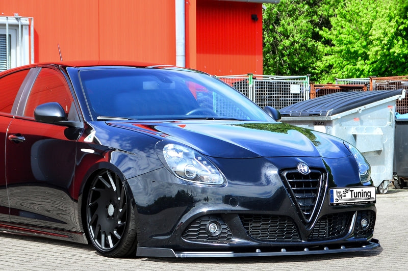 CUP Frontspoilerlippe ABS, mit Wing Alfa Romeo Giulietta Schwarz Glanz