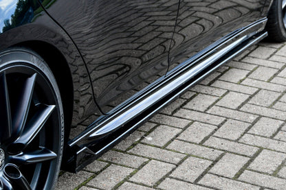 CUP 4 Seitenschweller Alfa Romeo Giulietta Bj.: 2010-2016 Schwarz Glanz