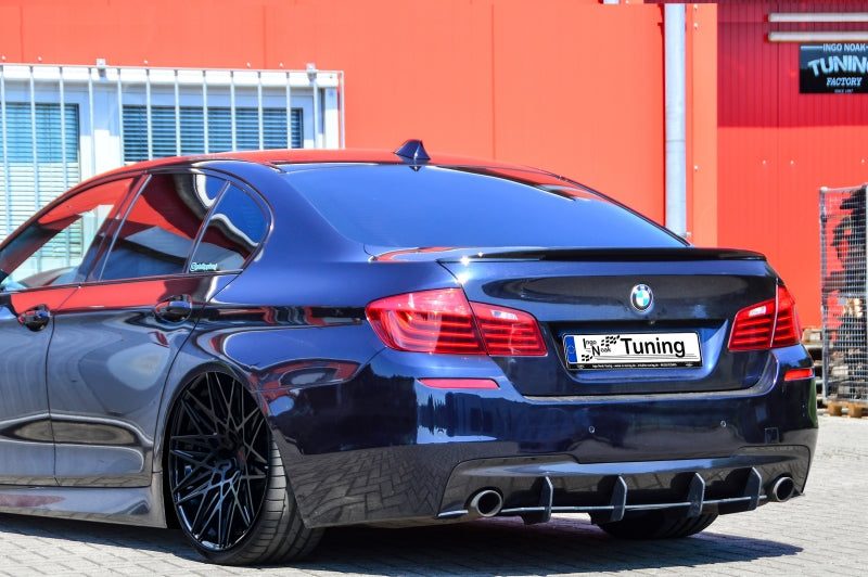 Gefräster Heckansatz BMW 5er F10 + F11 Bj.: 2010-2013 Schwarz Matt