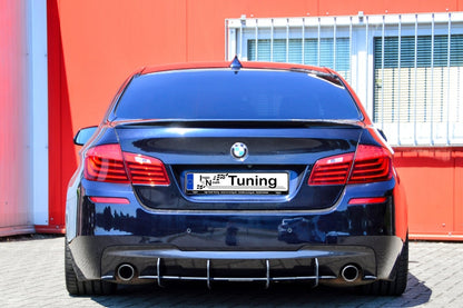 Gefräster Heckansatz BMW 5er F10 + F11 Bj.: 2010-2013 Schwarz Matt