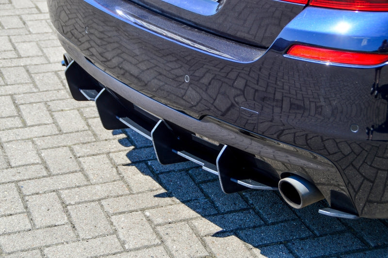Gefräster Heckansatz BMW 5er F10 + F11 Bj.: 2010-2013 Schwarz Matt