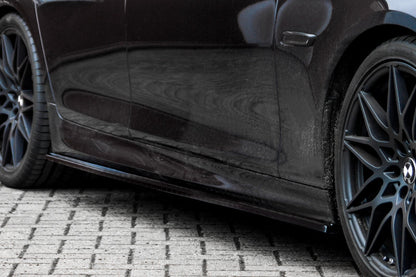 CUP Seitenschweller BMW 5er, M5, F10 + F11 Bj.: 2013-2016 Schwarz Glanz