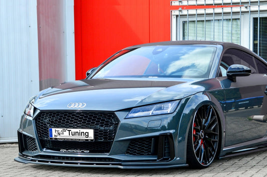 CUP Frontspoilerlippe ABS Audi TT S-Line 8S Facelift Schwarz Matt