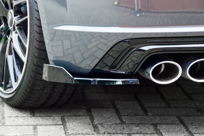 Heckansatz L/R Audi TTS, 8J-FV/8S Facelift ab Bj.: 9/2018- Schwarz Glanz