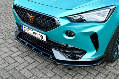 CUP Frontspoilerlippe ABS mit Seitenwing Cupra Formentor Schwarz Matt