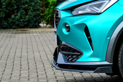 CUP Frontspoilerlippe ABS mit Seitenwing Cupra Formentor Schwarz Matt