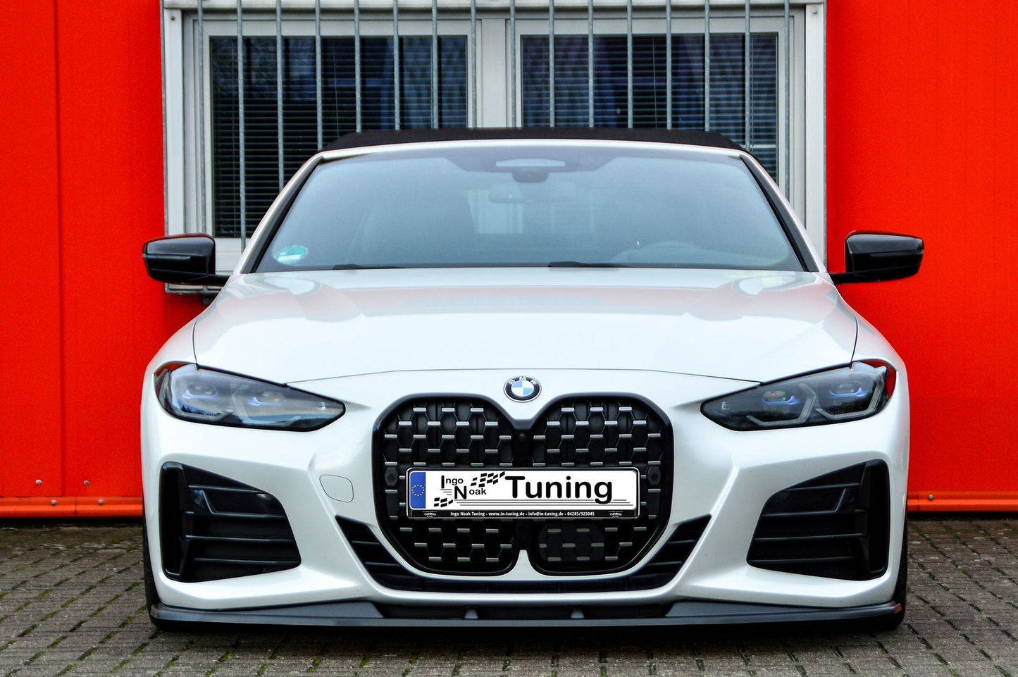 CUP Frontspoilerlippe ABS BMW 4er, G22 + G23 ab Bj.: 2020- Schwarz Glanz